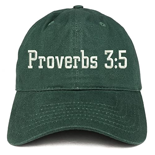 Trendy Apparel Shop Proverbs 3:5 Low Profile Soft Cotton Baseball Cap