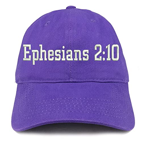 Trendy Apparel Shop Ephesians 2:10 Low Profile Soft Cotton Baseball Cap