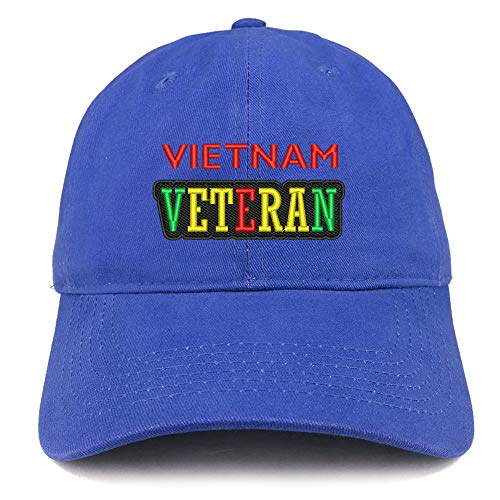 Trendy Apparel Shop Vietnam Veteran Embroidered 100% Cotton Adjustable Cap Dad Hat