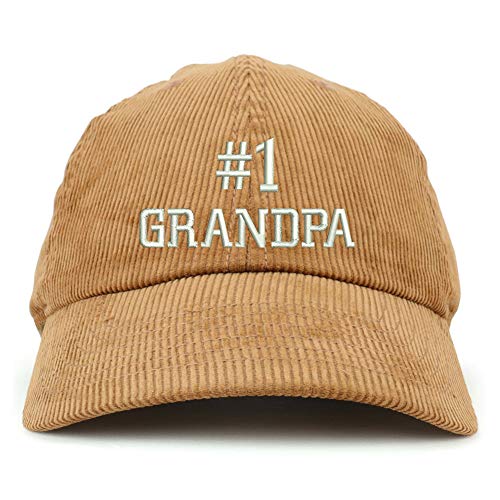 Trendy Apparel Shop Number 1 Grandpa Corduroy Unstructured Baseball Cap