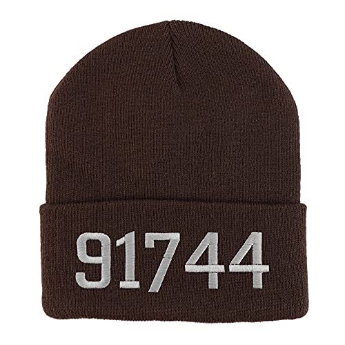 Trendy Apparel Shop 91744 La Puente CA Old English Embroidered Long Cuff Beanie
