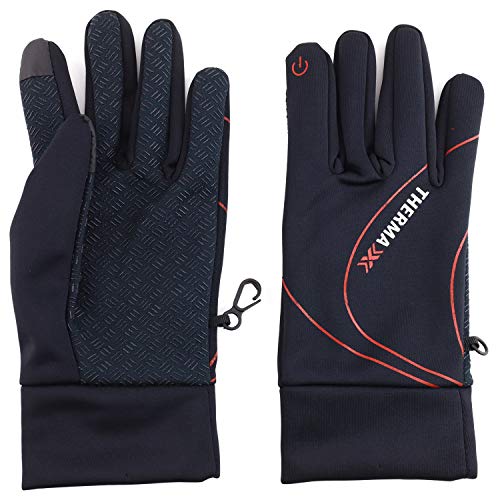 Trendy Apparel Shop Men's Therma Water Resistant Texting Finger Tips Gloves