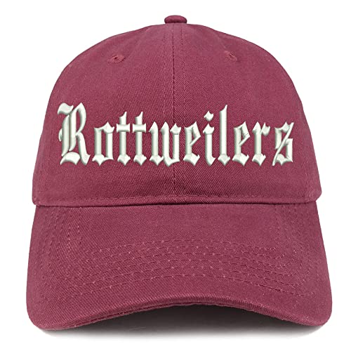 Trendy Apparel Shop Old English Rottweilers Low Profile Soft Cotton Baseball Cap