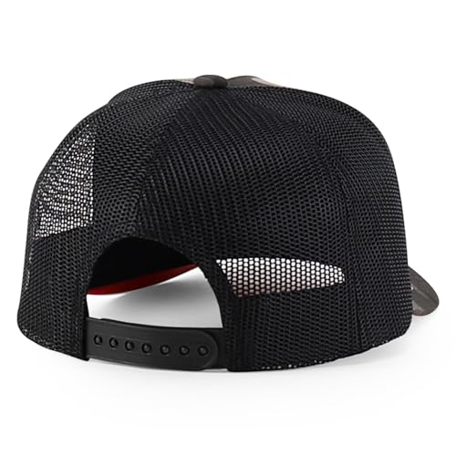 Trendy Apparel Shop 5 Panel Structured Crown Curved Bill Trucker Cap
