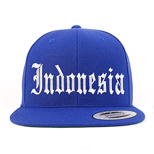 Trendy Apparel Shop Indonesia Old English Embroidered Flatbill Snapback