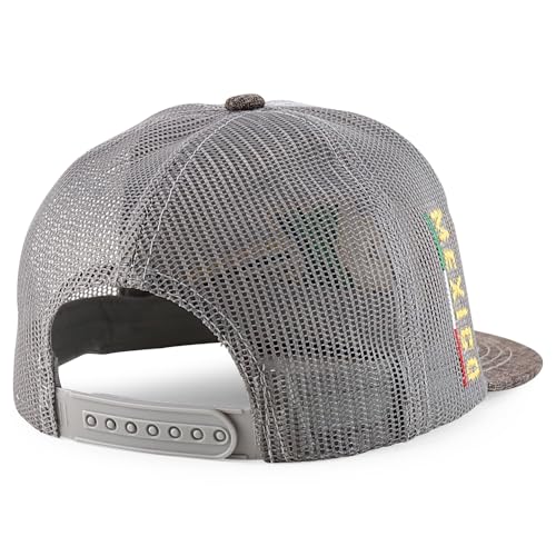 Trendy Apparel Shop MEX 3D Embroidered Flatbill Snapback Cap