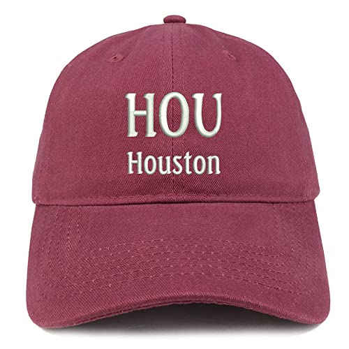 Trendy Apparel Shop HOU Houston Low Profile Soft Cotton Baseball Cap
