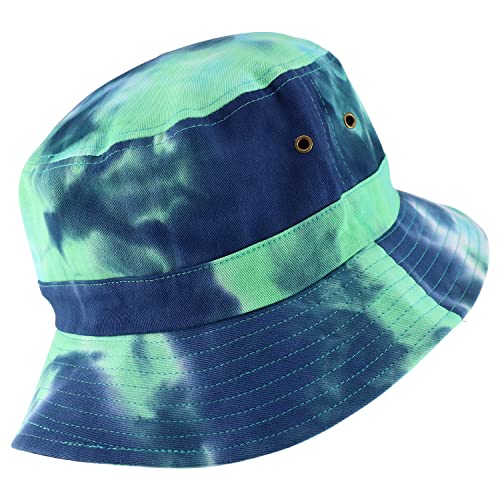 Trendy Apparel Shop Colorful Tie Dye Pattern Oversized XXL Bucket Hat