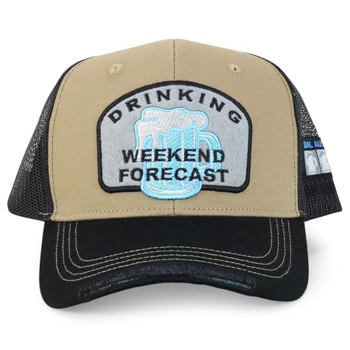 Trendy Apparel Shop Drinking Weekend Forecast Embroidered Trucker Cap