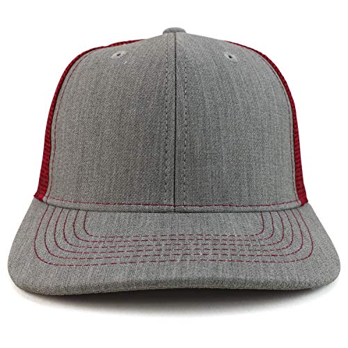 Trendy Apparel Shop Low Profile Two Tone Mesh Back Trucker Baseball Cap