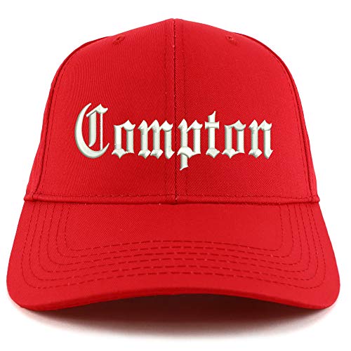Trendy Apparel Shop Compton City Old English Embroidered Sturctured Ball Cap