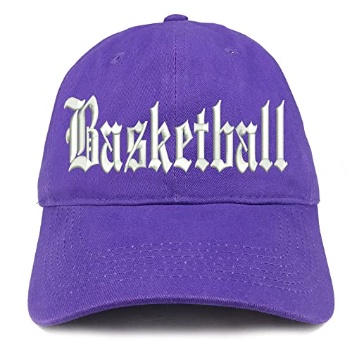 Trendy Apparel Shop Old English Basketball Low Profile Soft Cotton Baseball Cap