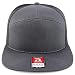 Trendy Apparel Shop Structured High Profile 7 Panel Flat Bill Mesh Back Snapback Cap
