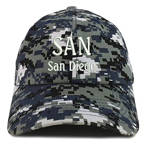 Trendy Apparel Shop SAN San Diego Low Profile Soft Cotton Baseball Cap