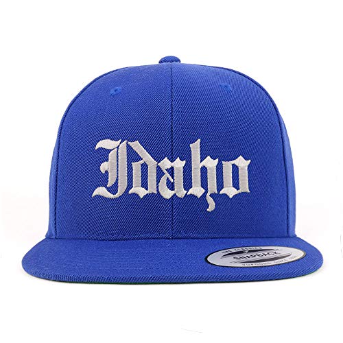 Trendy Apparel Shop Idaho State Old English Embroidered Flatbill Snapback