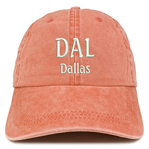 Trendy Apparel Shop DAL Dallas Embroidered Pigment Dyed Washed Baseball Cap