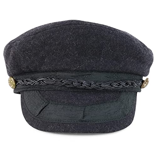 Trendy Apparel Shop 100% Cotton Baker Boy Cap with Rope Band