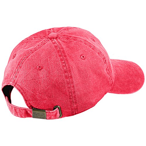 Trendy Apparel Shop Apple Fruit Embroidered Pigment Dyed Washed Cotton Baseball Cap