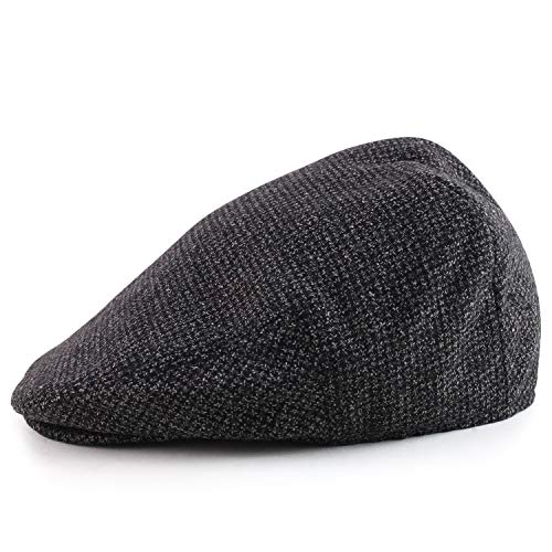 Trendy Apparel Shop Men's Wool Blend Adjustable Snap Buttons Newsboy Ivy Cap