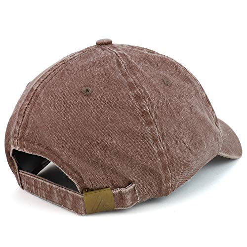 Trendy Apparel Shop Number 0 Patch Pigment Dyed Washed Baseball Cap