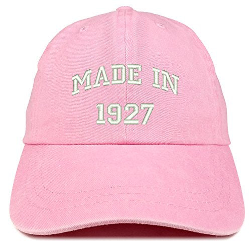 Trendy Apparel Shop Made in 1926 Text Embroidered 94th Birthday Washed Cap