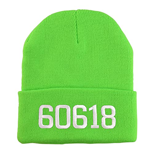 Trendy Apparel Shop 60618 Chicago IL Old English Embroidered Long Cuff Beanie