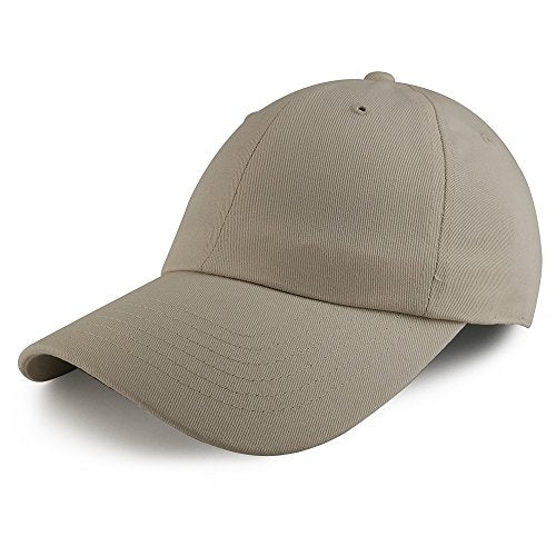 Trendy Apparel Shop Plain Solid Washed Cotton Adjustable Unstructured Dad Hat
