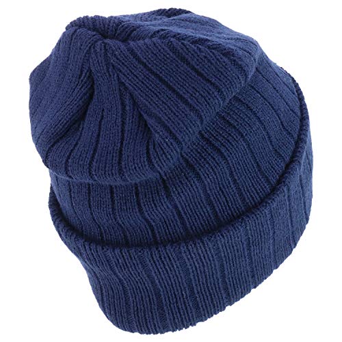 Trendy Apparel Shop 3M Thinsulate Long Cuff Fleece Line Winter Beanie
