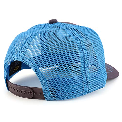 Trendy Apparel Shop Low Profile Two Tone Mesh Back Trucker Baseball Cap