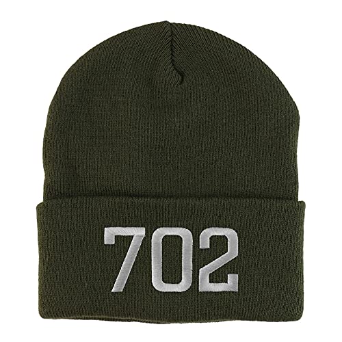 Trendy Apparel Shop Las Vegas 702 Old English Embroidered Long Cuff Beanie