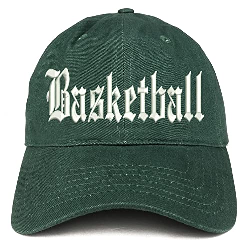 Trendy Apparel Shop Old English Basketball Low Profile Soft Cotton Baseball Cap