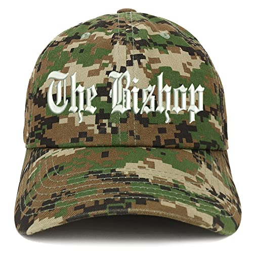 Trendy Apparel Shop The Bishop Old English Low Profile Soft Cotton Baseball Cap