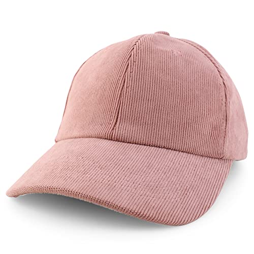 Trendy Apparel Shop Polyester Corduroy Structured Baseball Cap Dad Hat