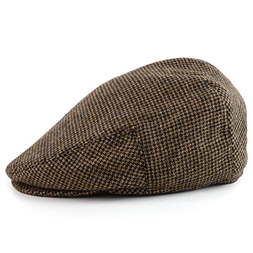 Trendy Apparel Shop Men's Wool Blend Adjustable Snap Buttons Newsboy Ivy Cap