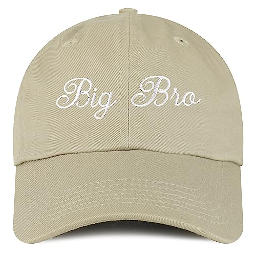 Trendy Apparel Shop Youth Size Big Bro Embroidered Unstructured Cotton Baseball Cap