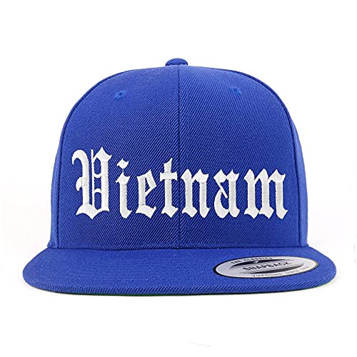 Trendy Apparel Shop Vietnam Old English Embroidered Flatbill Snapback