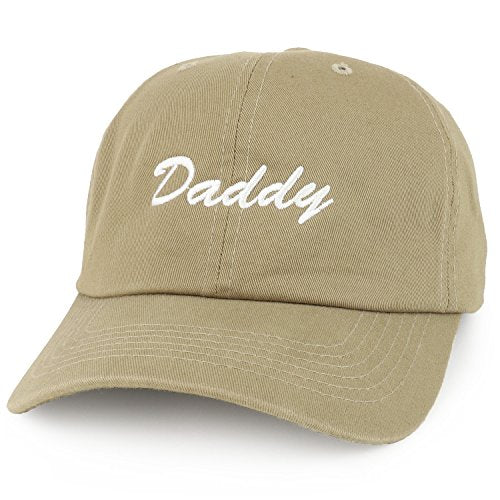 Trendy Apparel Shop Daddy Script Embroidered Oversize XXL Soft Cotton Dad Hat