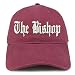 Trendy Apparel Shop The Bishop Old English Low Profile Soft Cotton Baseball Cap