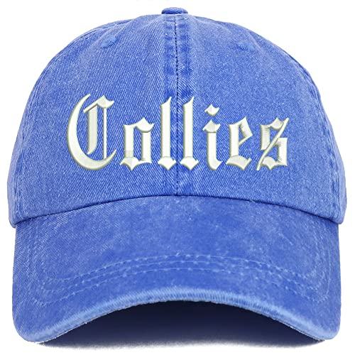 Trendy Apparel Shop Old English Collies Washed Pigment Dyed Baseball Cap