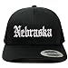 Trendy Apparel Shop Nebraska State Old English 6 Panel Trucker Mesh Cap