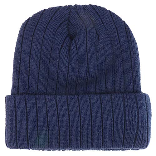 Trendy Apparel Shop 3M Thinsulate Long Cuff Fleece Line Winter Beanie