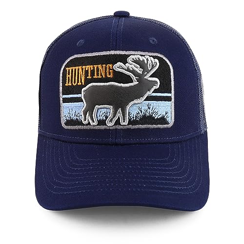 Trendy Apparel Shop Buck Hunting 3D Embroidered Mesh Back Baseball Cap
