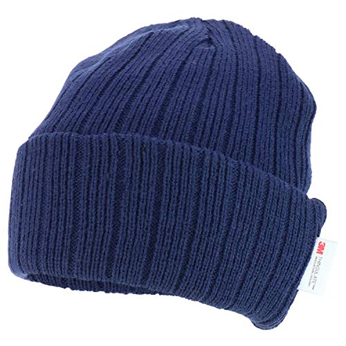 Trendy Apparel Shop 3M Thinsulate Long Cuff Fleece Line Winter Beanie