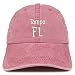 Trendy Apparel Shop Tampa FL Embroidered Pigment Dyed Washed Baseball Cap