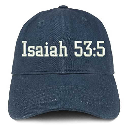 Trendy Apparel Shop Isaiah 53:5 Low Profile Soft Cotton Baseball Cap