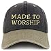 Trendy Apparel Shop Made to Worship Embroidered Pigment Dyed Cotton Baseball Cap
