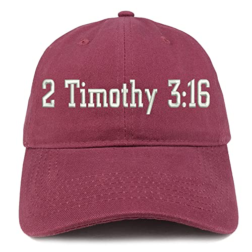 Trendy Apparel Shop 2 Timothy 3:16 Low Profile Soft Cotton Baseball Cap