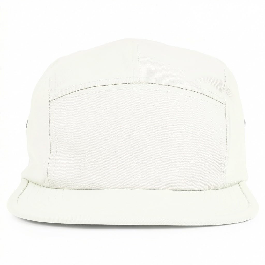 Trendy Apparel Shop XXL Oversized 5 Panel Cotton Bicycle Rider Cap - White - 2XL