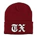 Trendy Apparel Shop Texas TX Old English Embroidered Long Cuff Beanie