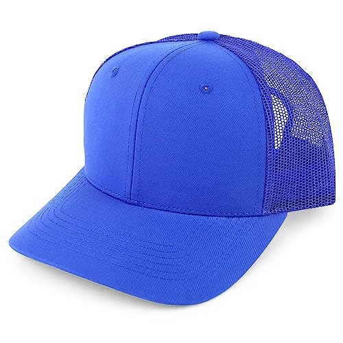 Trendy Apparel Shop Structured High Profile 6 Panel Mesh Trucker Baseball Cap